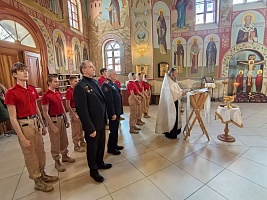 Визит юнармейцев в Николо-Пешношский монастырь