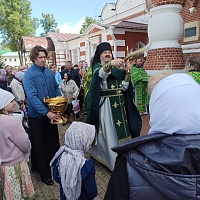 Праздничное богослужение в обители, 27 июня, в честь второго дня памяти преподобного Мефодия  