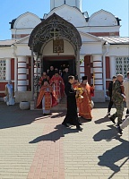 22 мая в Николо-Пешношском монастыре встретили день переноса мощей святителя Николая Чудотворца из Мир Ликийских в Бар. 